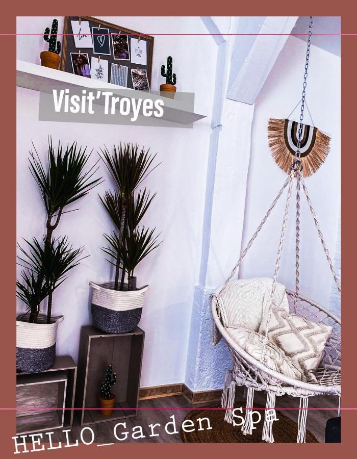 Apartamento Garden Spa-Hyper Centre Avec Cour-Calme-Sauna-Hamam Troyes Exterior foto